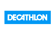 Decathlon Logo de Decathlon, cliente de ZeroComa