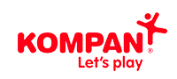 Kompan Logo de Kompan, cliente de ZeroComa